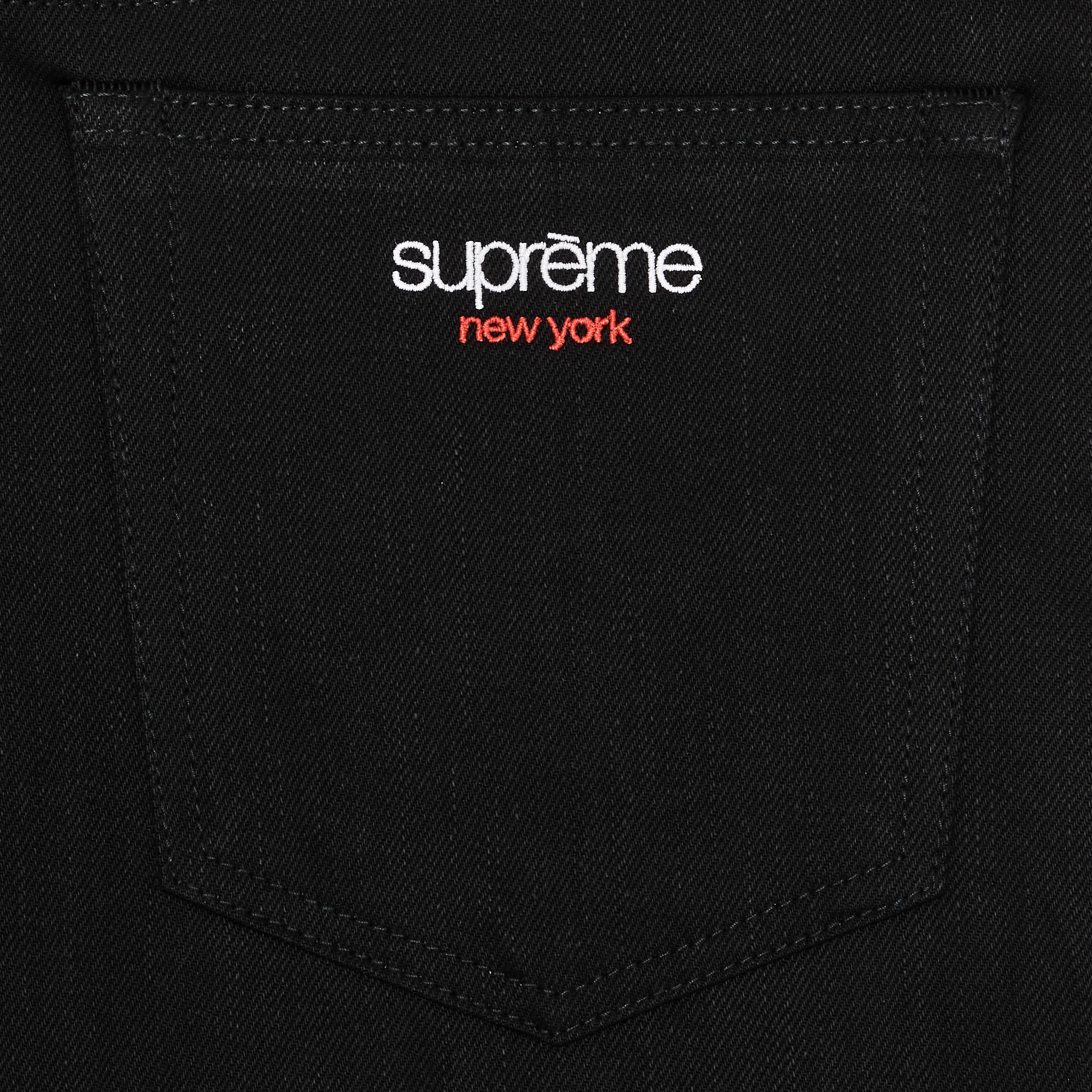 Buy Supreme Rigid Baggy Selvedge Jean 'Rigid Black' - SS25P26