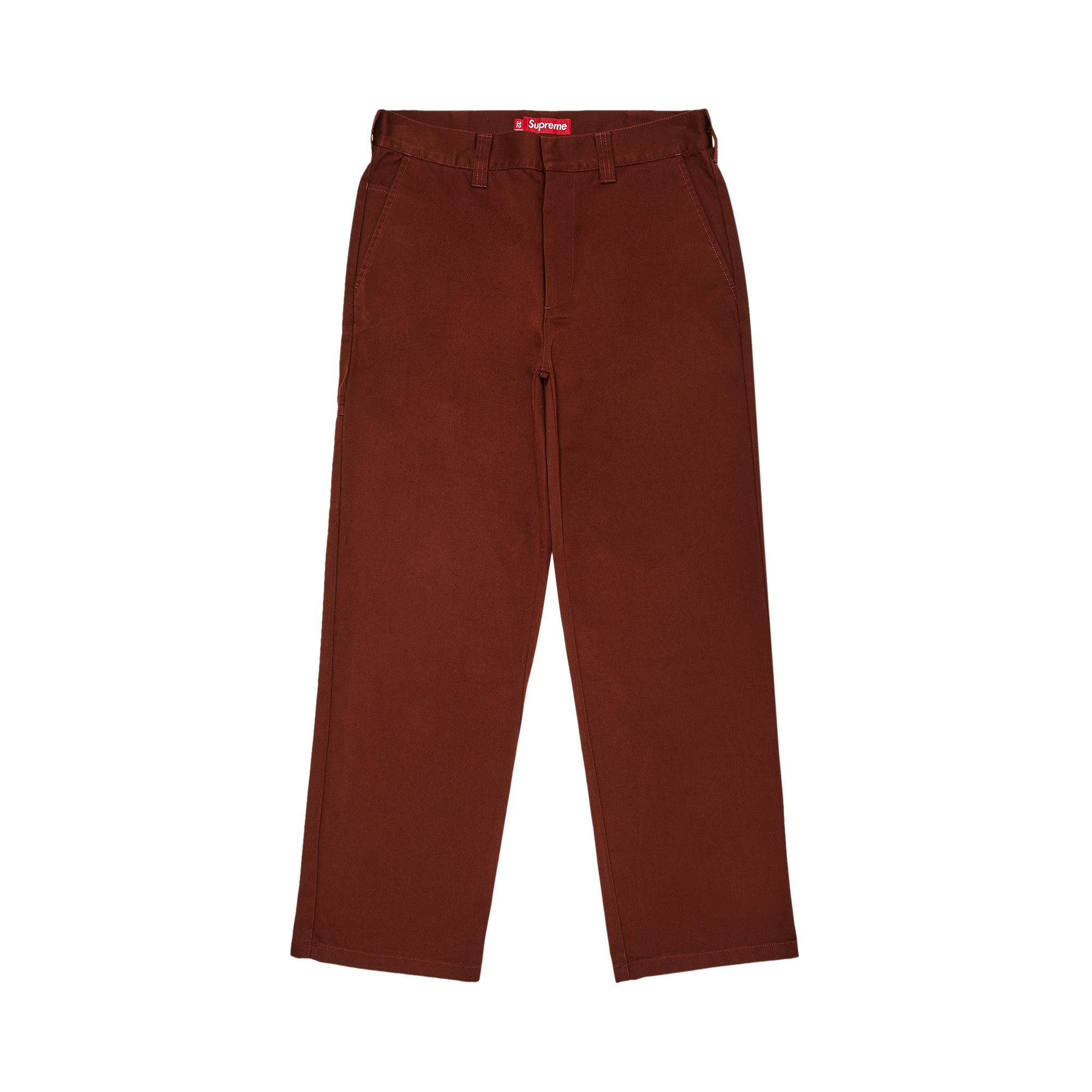 Buy Supreme Work Pant 'Mahogany' - SS25P19 MAHOGANY | GOAT