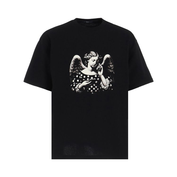 Ys K Print T Shirt Black