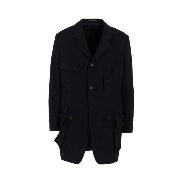 Yohji Yamamoto Pour Homme Dettachable Pocket Jacket Black