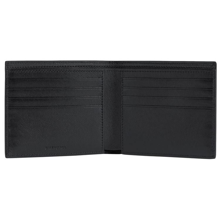 Balenciaga Square Folded Wallet BlackPaper