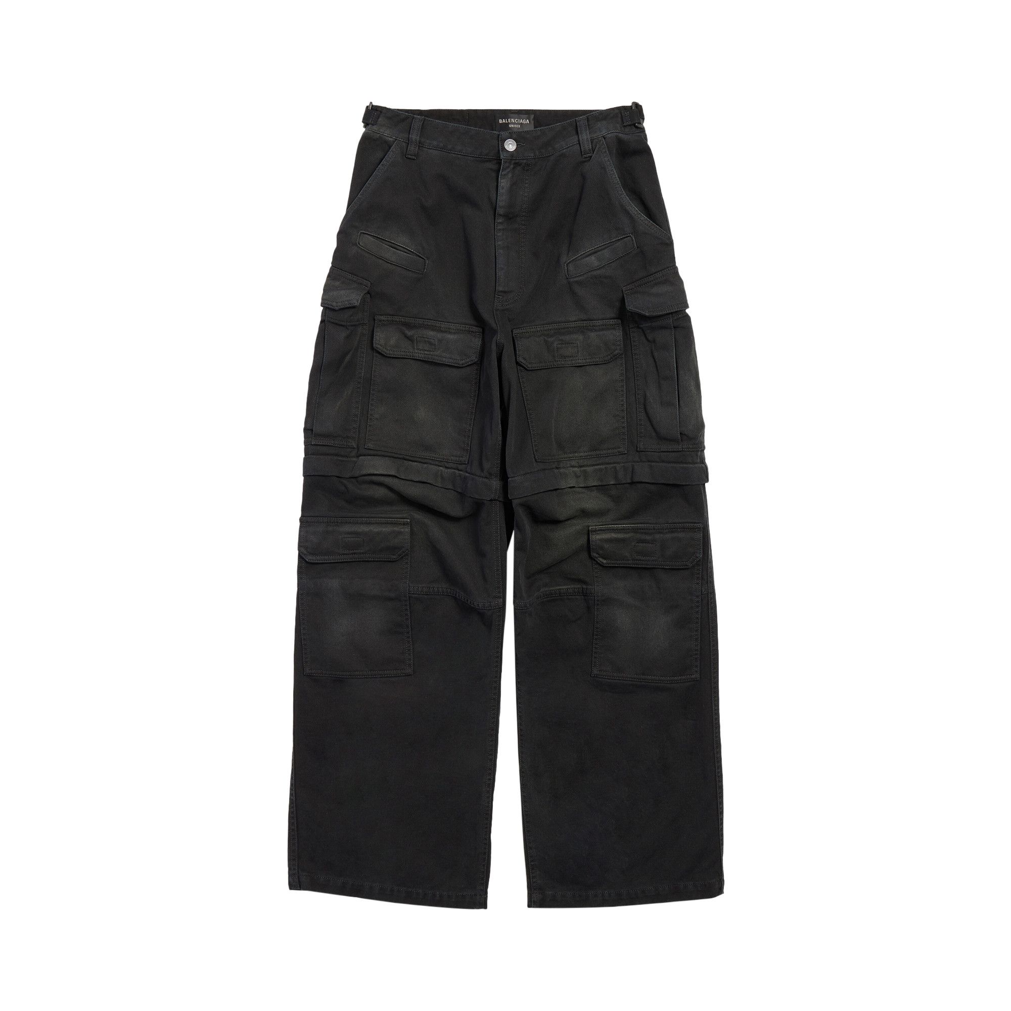 バレンシアガ BALENCIAGA 783695 TNW11 UNISEX パンツ Buy Balenciaga Cargo Pants 'Sunbleached Black' - 783695 TNW11 1672
