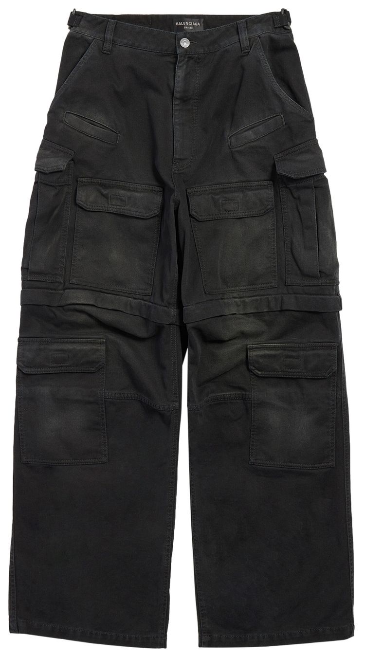 Balenciaga Cargo Pants Sunbleached Black