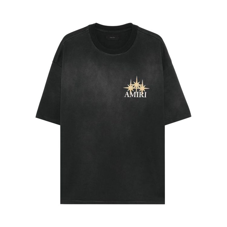 Amiri Starburst Oversized Tee Black