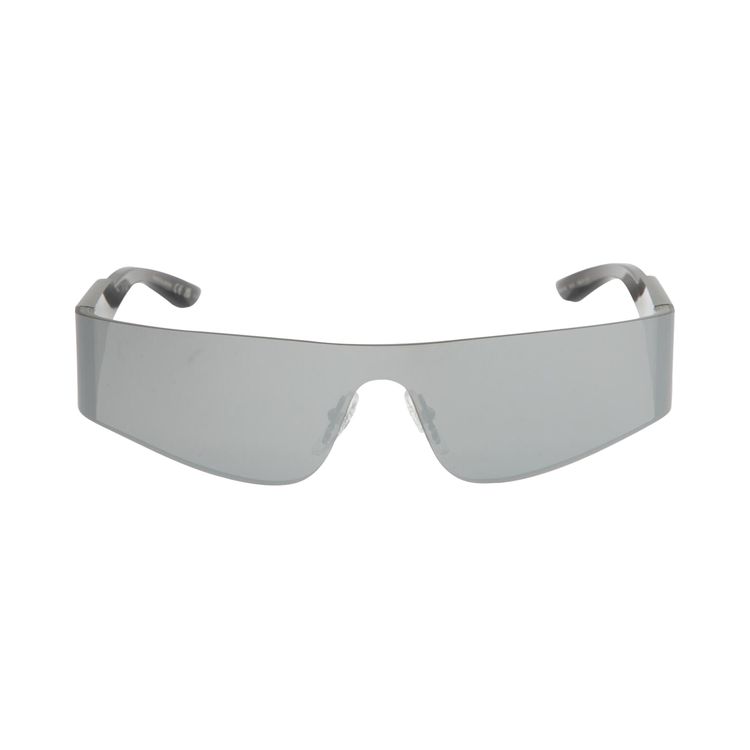 Balenciaga Mono Rectangle Sunglasses Silver