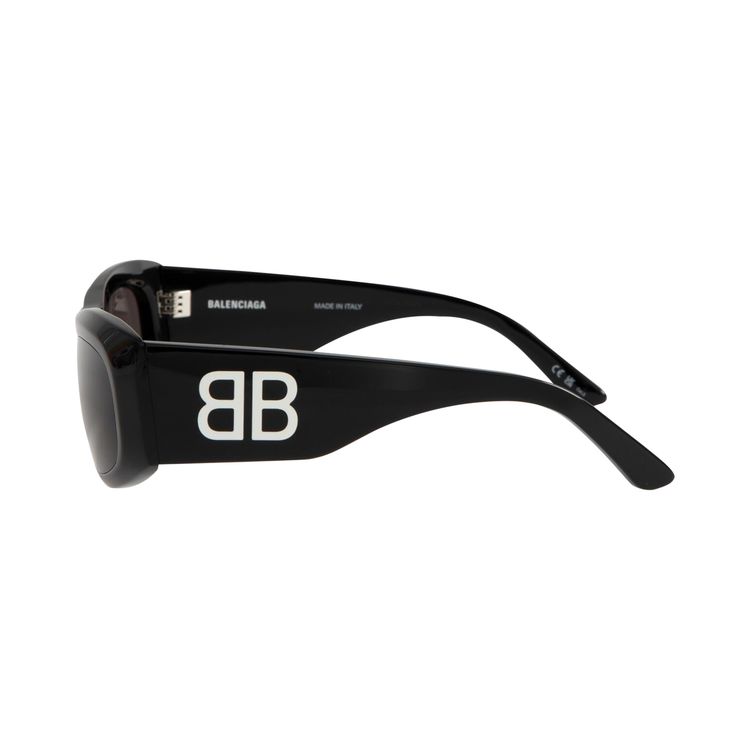 Balenciaga Signature Square Sunglasses Black