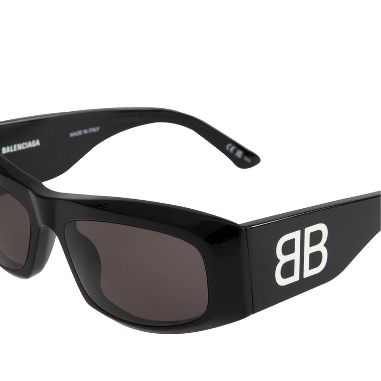 Balenciaga Signature Square Sunglasses Black