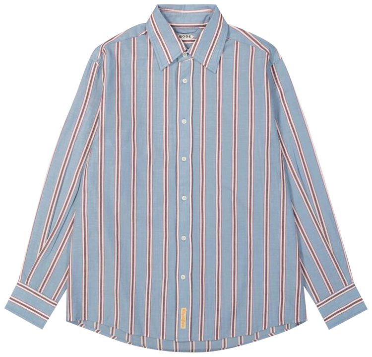 Bode Regatta Stripe Shirt BlueMulticolor
