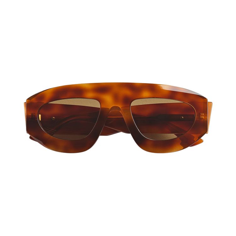 Bottega Veneta Geometric Sunglasses HavanaHavanaBrown