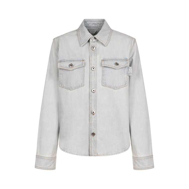 Bottega Veneta Denim Shirt Light Blue