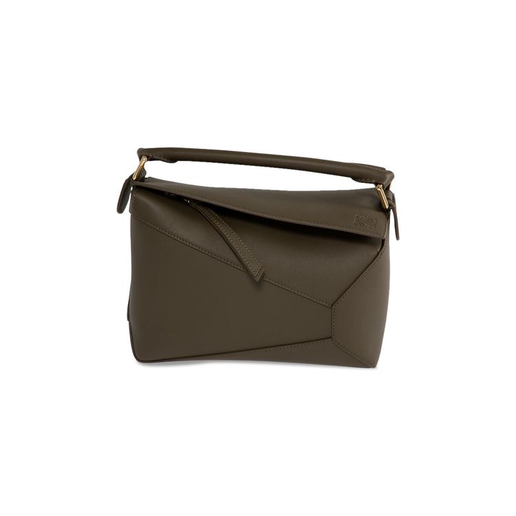 Loewe Small Puzzle Bag Dark Khaki Green