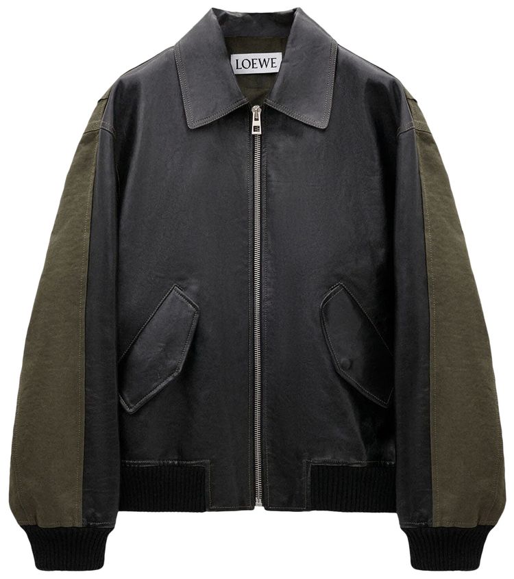 Loewe Hybrid Jacket BlackKhaki Green