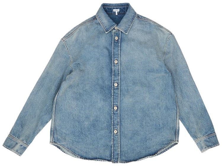 Loewe Anagram Overshirt Washed Denim