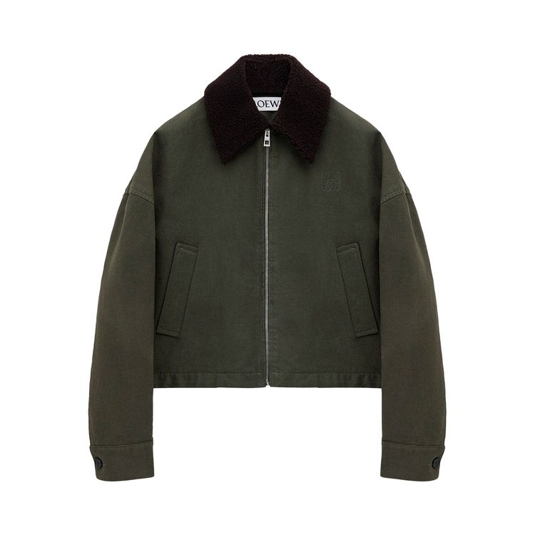 Loewe Wool Jacket Khaki Green