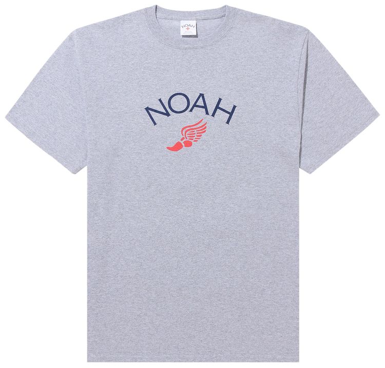 Noah Winged Foot Logo Tee Heather Grey