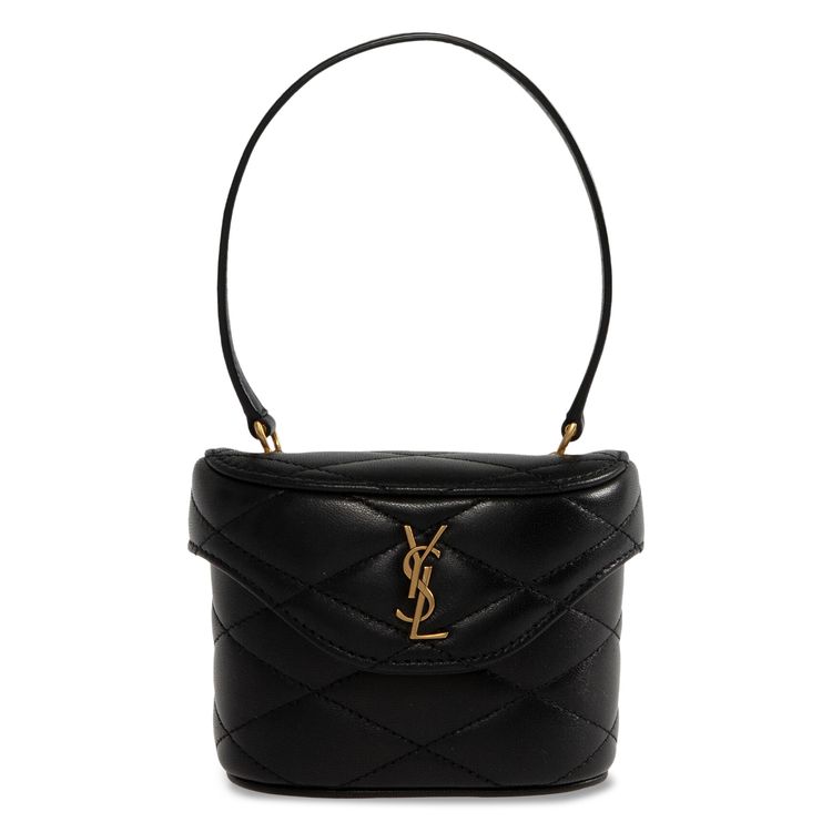 Saint Laurent June Micro Box Shoulder Bag Black