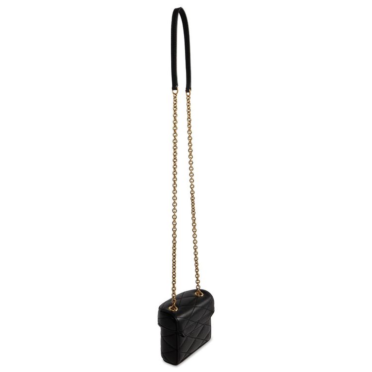 Saint Laurent June Micro Box Shoulder Bag Black