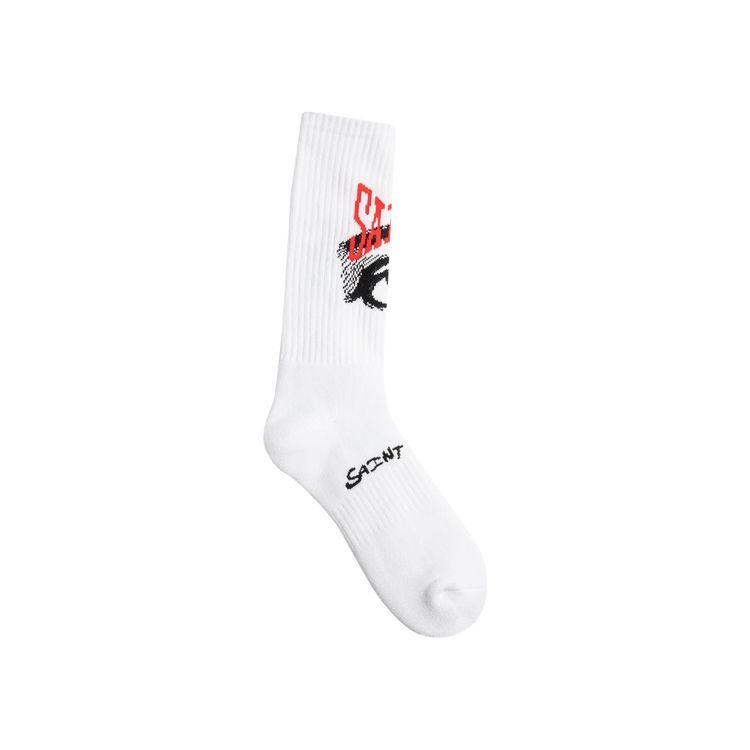 SAINT Mxxxxxx Eye Socks White