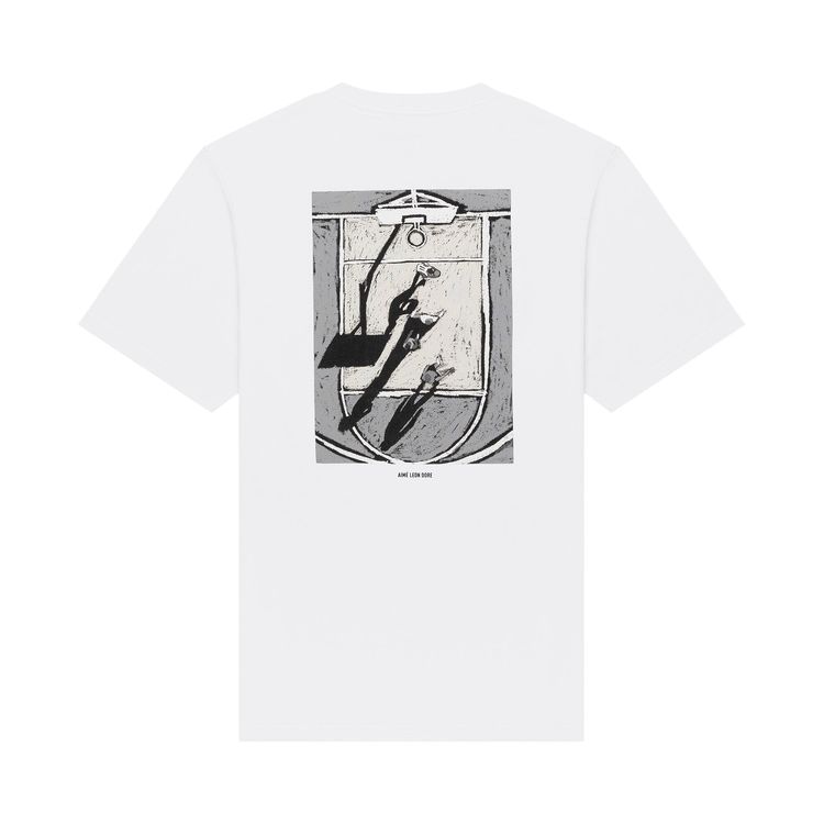 Aime Leon Dore Court Sketch Tee Bright White