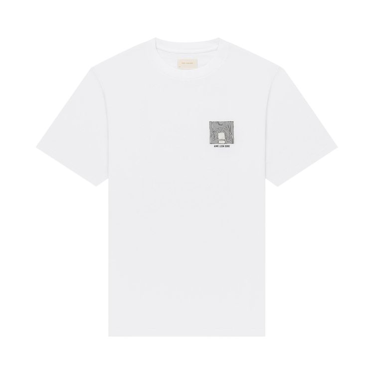 Aime Leon Dore Court Sketch Tee Bright White