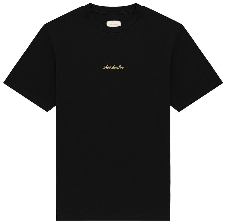 Aime Leon Dore Embroidered Logo Tee Jet Black