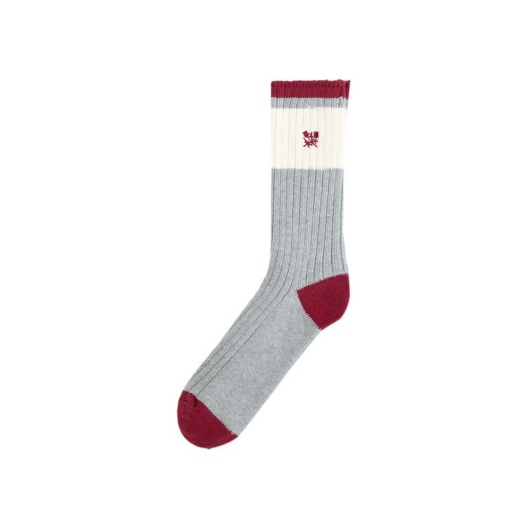 Aime Leon Dore Marled Crest Socks Bordeaux