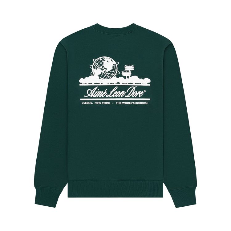 Aime Leon Dore Unisphere Crewneck Sweatshirt Botanical Green