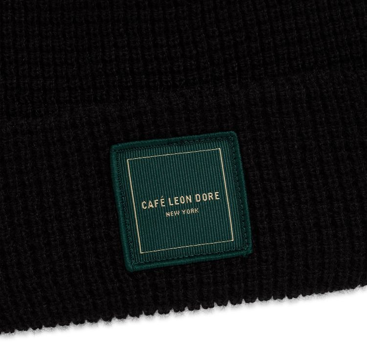 Aime Leon Dore Cafe Leon Dore Beanie Jet Black