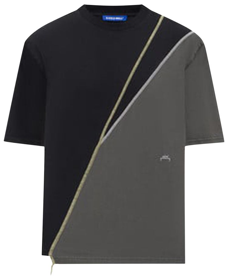 A Cold Wall Spliced T Shirt Black