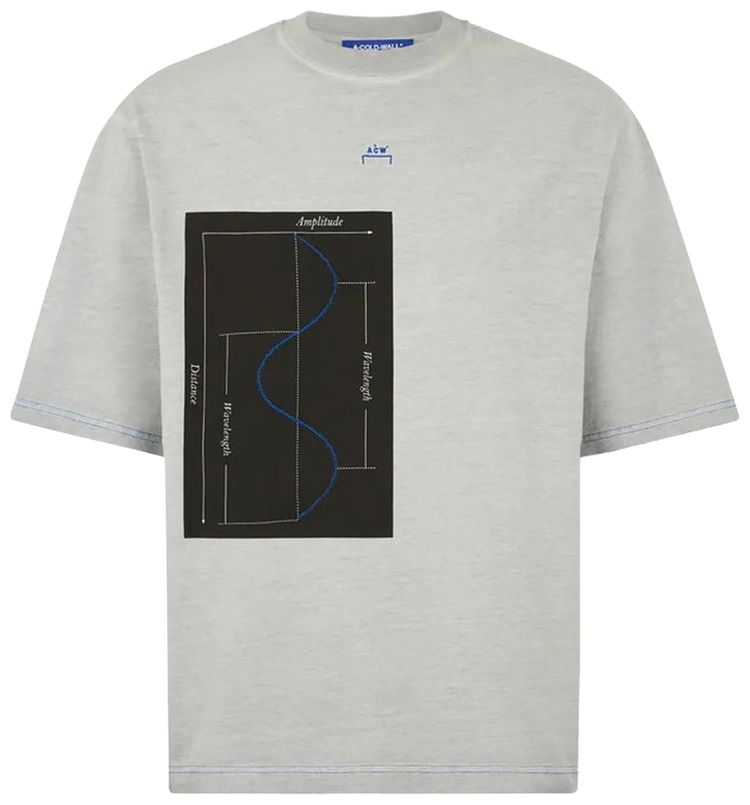 A Cold Wall Waveform T Shirt Grey