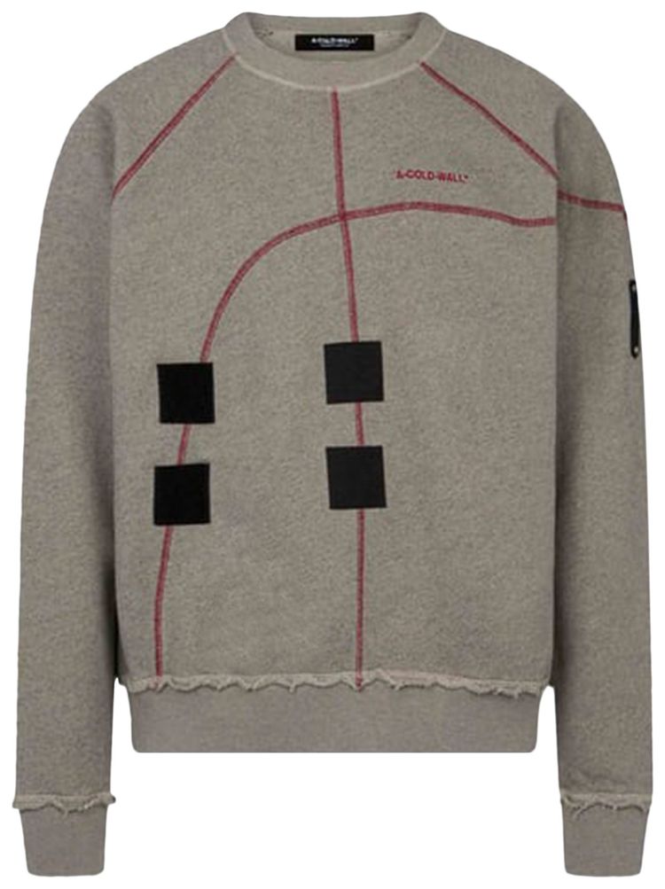 A Cold Wall Intersect Crewneck Sweatshirt Cement