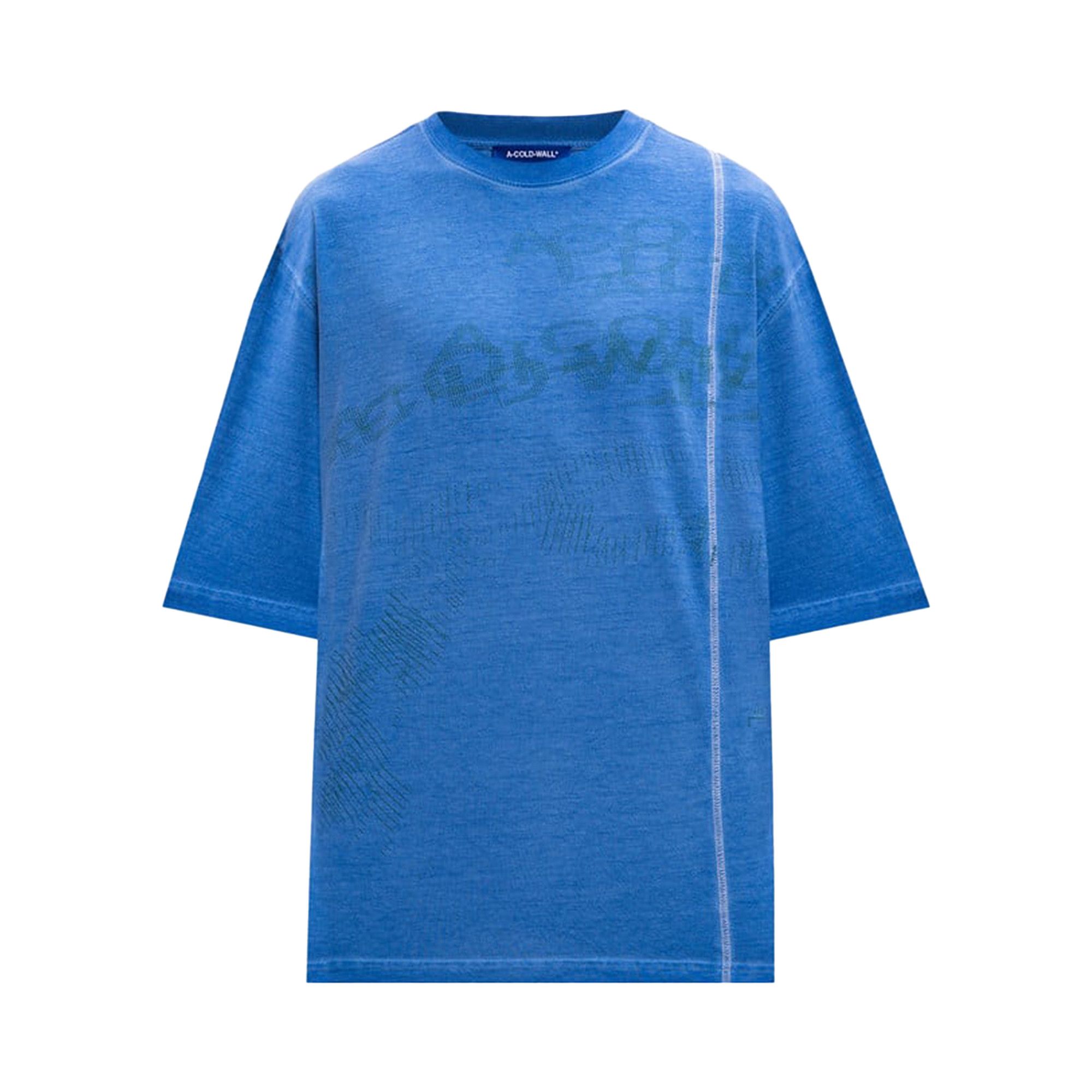 Buy A-Cold-Wall* Annex T-Shirt 'Blue' - ACWMTS201 BLUE | GOAT