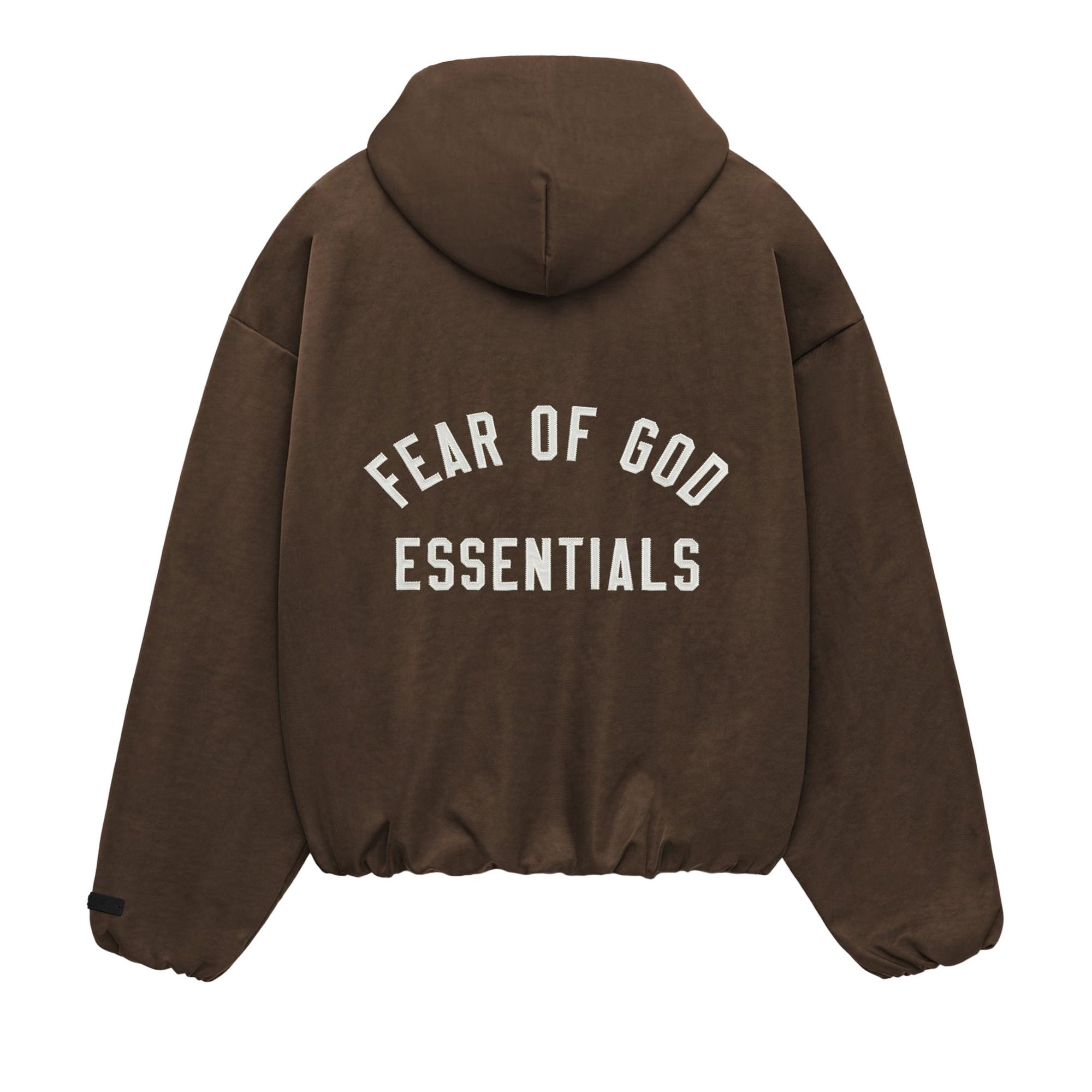 Buy Fear of God Essentials Textured Nylon Hooded Bomber Jacket