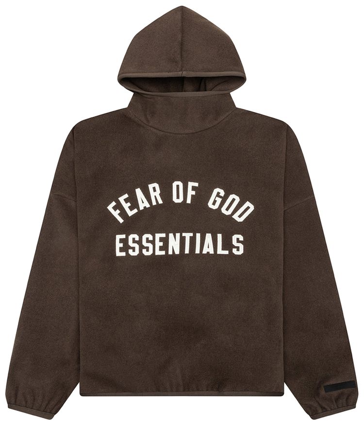 Fear of God Essentials Brushed Hoodie Brown