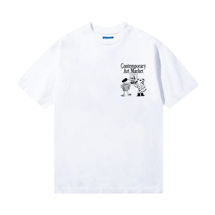 Market Smiley Museum UV T Shirt White