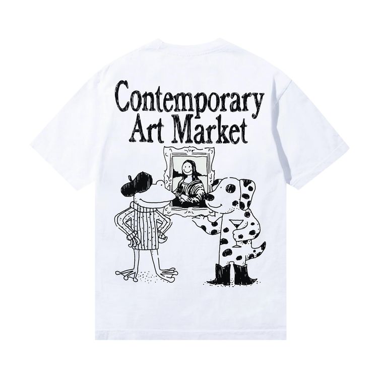 Market Smiley Museum UV T Shirt White