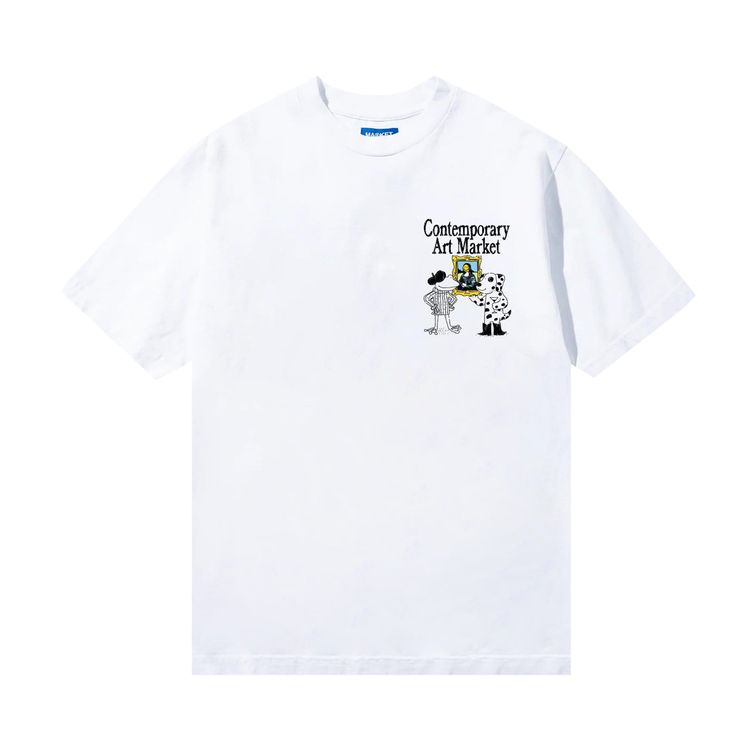 Market Smiley Museum UV T Shirt White