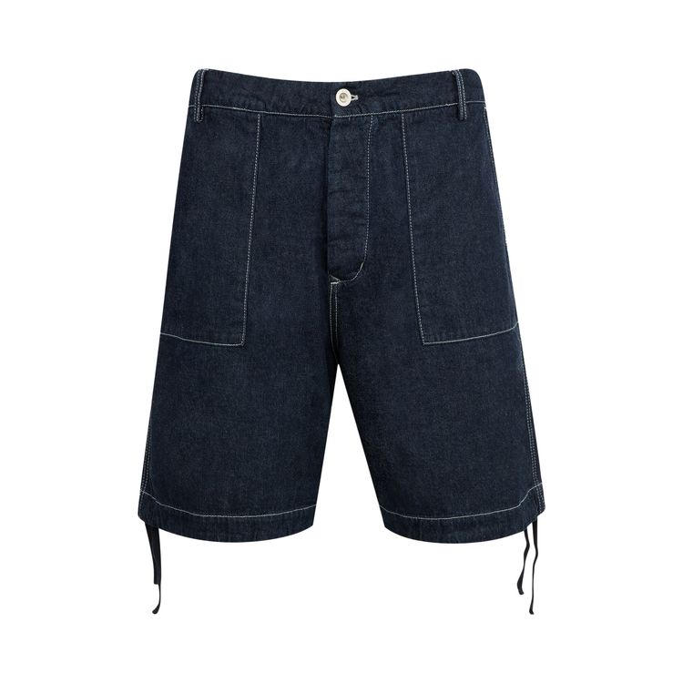 CP Company Logo Patch On The Back Shorts Denim
