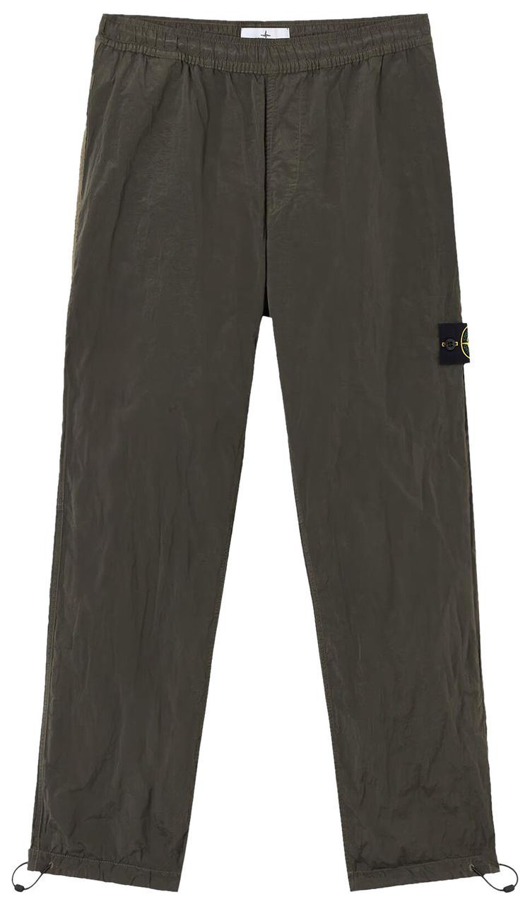 Stone Island Compass Patch Straight Pants Military Green