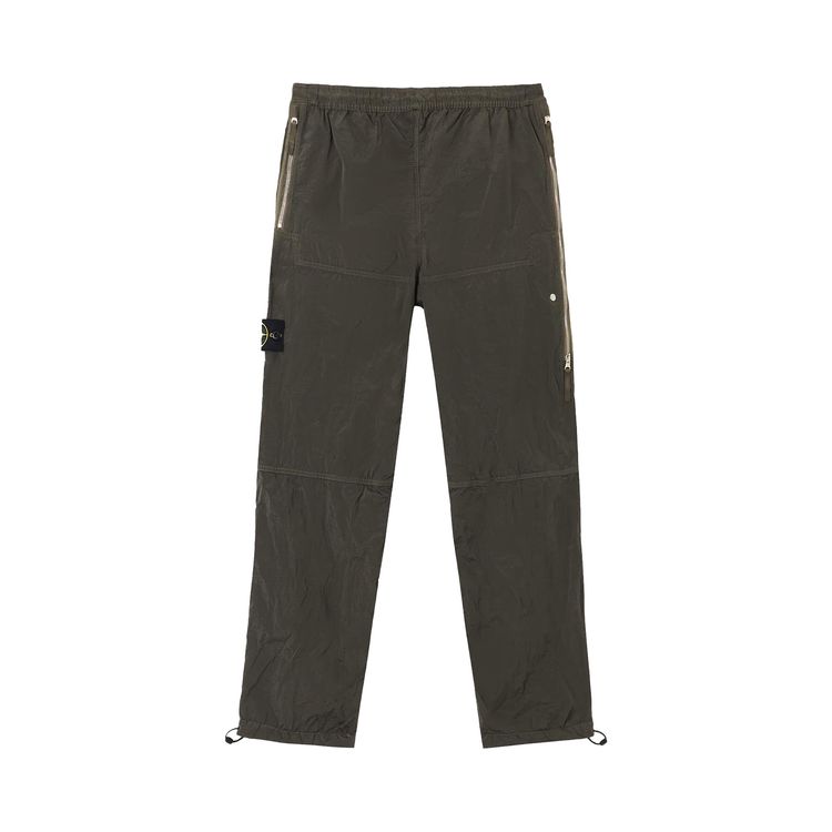 Stone Island Compass Patch Straight Pants Military Green