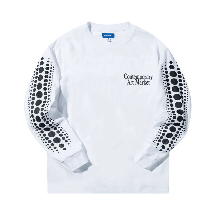 Market Infinity Gourd Long Sleeve T Shirt White