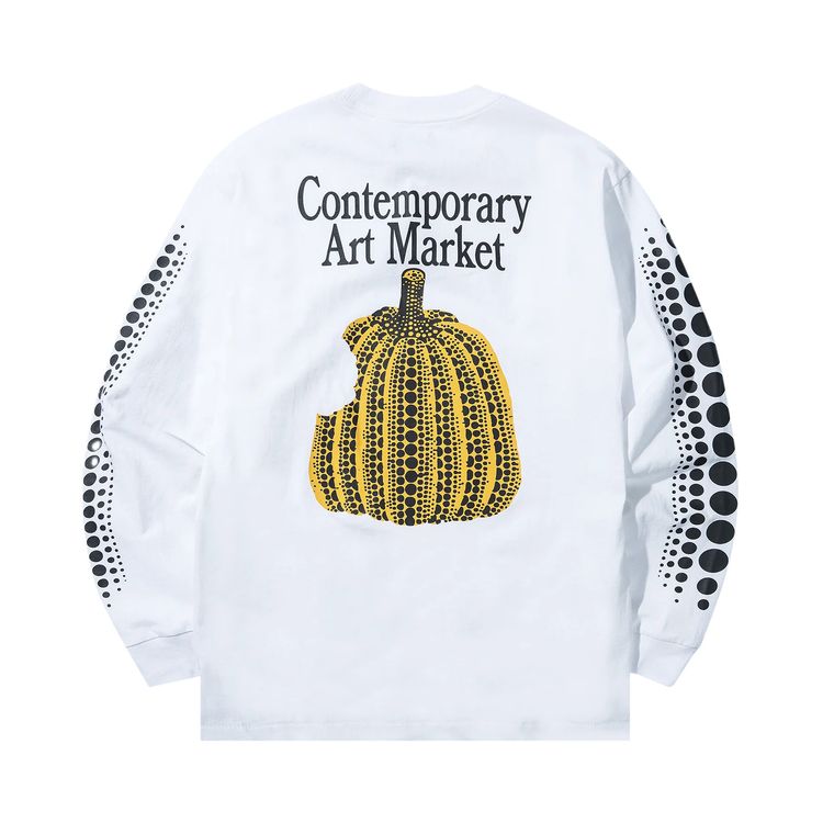 Market Infinity Gourd Long Sleeve T Shirt White
