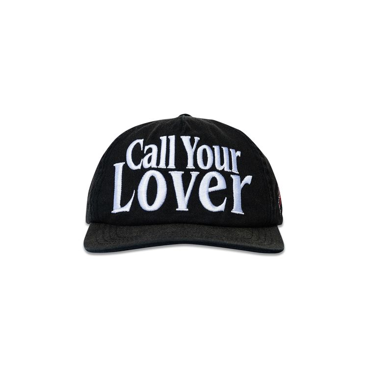 Market Call Your Lover 5 Panel Hat Washed Black