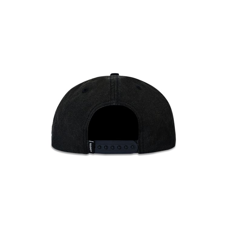 Market Call Your Lover 5 Panel Hat Washed Black