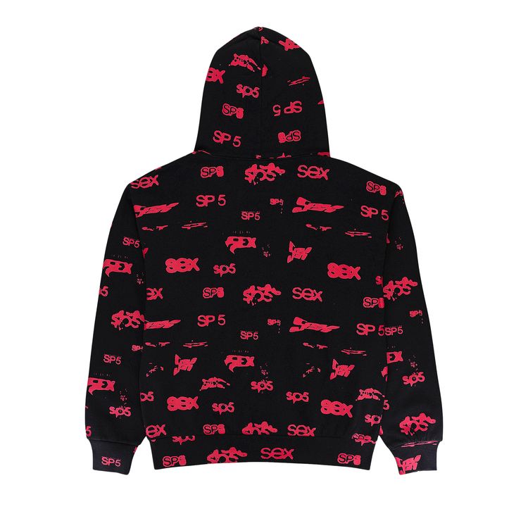 Sp5der Sex AOP Hoodie Black