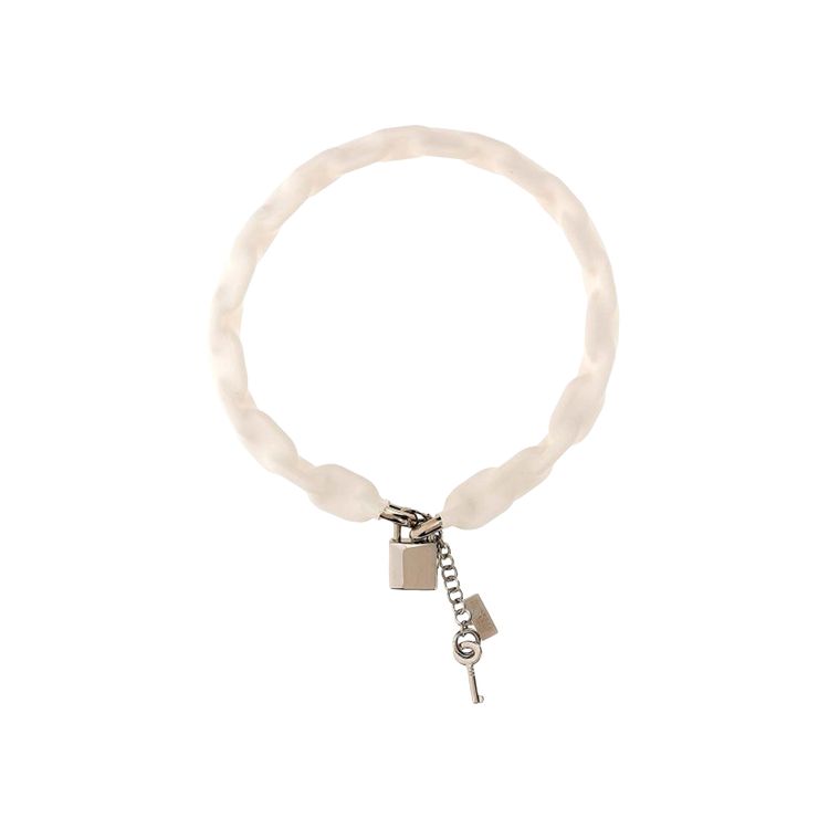 MM6 Maison Margiela Chain Locket Necklace White
