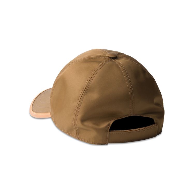 Prada Textile Leather Cap Beige
