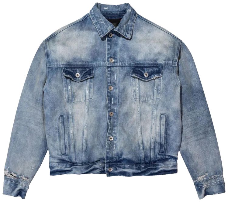 PURPLE BRAND Padded Denim Jacket Indigo