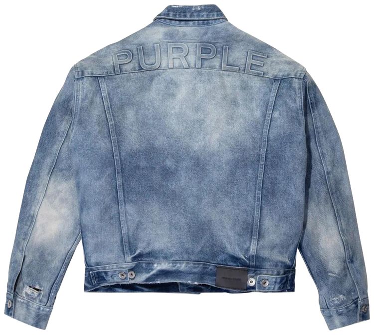 PURPLE BRAND Padded Denim Jacket Indigo