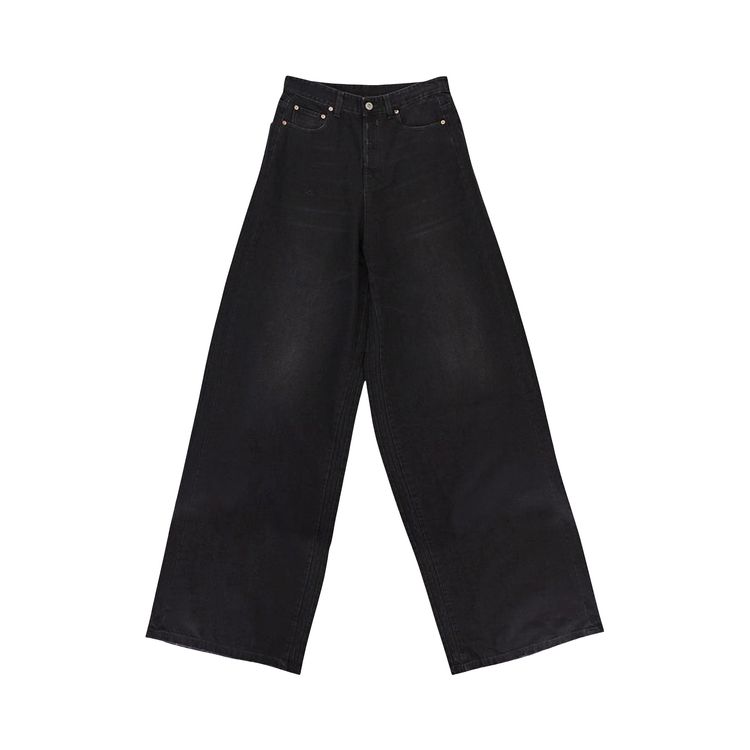Vetements Plain Baggy Jeans Black
